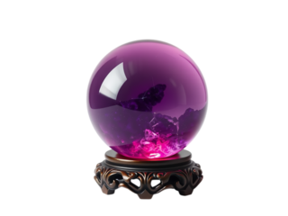 Amethyst Dreamscape: Captivating Crystalline Orb