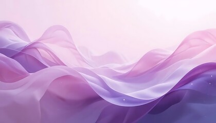 Soft Flowing Purple and Pink Abstract Wave Background