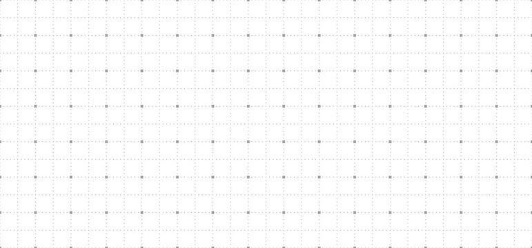 Seamless grey background in the form of a coordinate grid, drawing paper or student notebook. Abstract grid background suitable for technological and abstract themes. Copy space