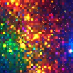 Colorful Pixel Pattern Design