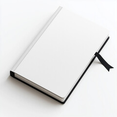 blank notebook isolated on white