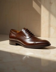 Old pair of shoes on a floor