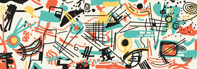 Abstract background with lines and geometric object.
