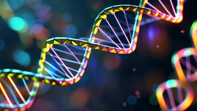 Digitale DNA-Str&auml;nge mit leuchtenden Nanopartikeln
