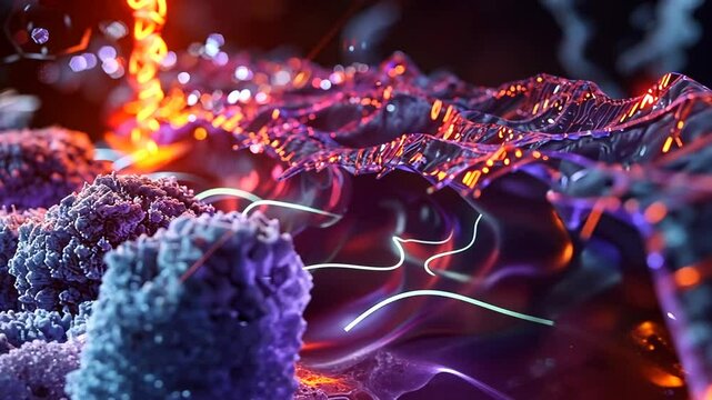 Elektrische Ladungen &uuml;ber DNA-Strang