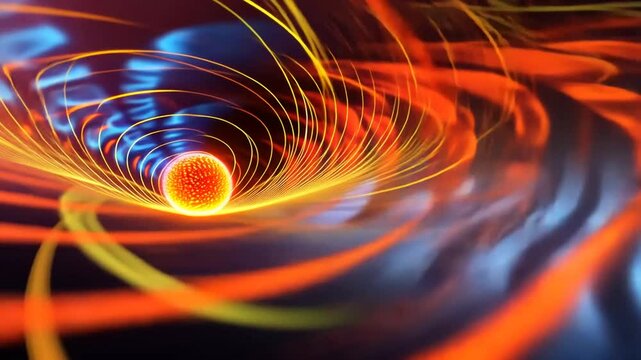 Magnetische Wellenstr&ouml;me mit spiralf&ouml;rmiger Anordnung