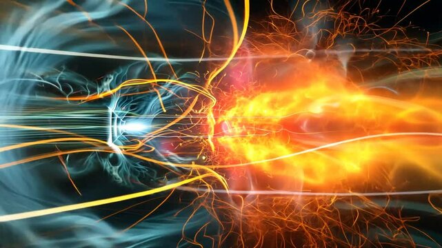 Plasmaexplosionen mit magnetischen Energieverlagerungen