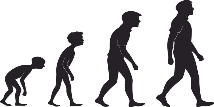 silhouettes of human histry artwork