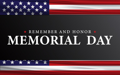 Memorial Day USA Flag Background