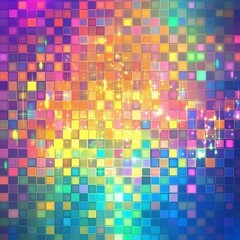 Colorful Pixel Pattern Design