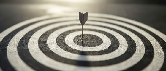 Business Campaign: Action Framework Arrow on Target 