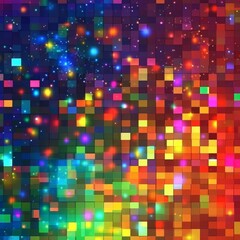 Colorful Pixel Pattern Design