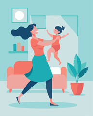 Joyful Mother's Day Dance: A Whimsical Celebration of Mom's Unconditional Love and Happiness Fun Kids