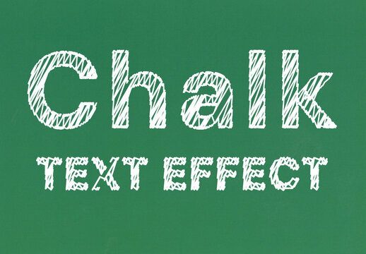Vintage Blackboard Text Effect