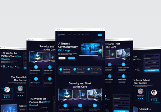 Elevate Your Crypto Brand Clean and Modern Landing Page Template