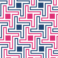 Seamless abstract geometric pattern. Vector Illustration. Reflectarray antenna background.