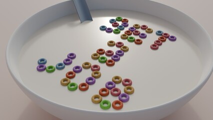 A 3d rendering of phrase 