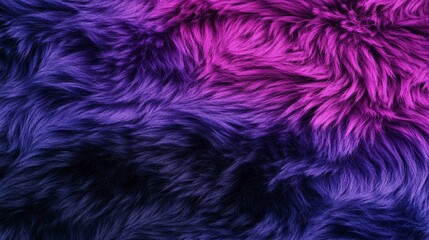 Vibrant abstract textured fur in shades of purple and pink creating a cozy and modern decorative element for design projects