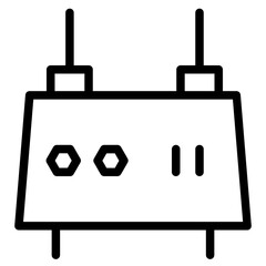 Router Modem Wifi Line Icon