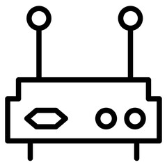 Router Modem Wifi Line Icon