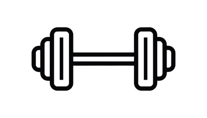 Dumbbell Icon for Fitness and Gym Workouts