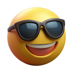 3D sunglasses with a cartoon smiley face illustration3D sunglasses with a cartoon smiley face illustration