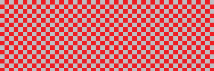 red and white checkered background