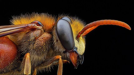 Close up of hornets stinger capturing its sharp tip venom sac and body structure in extreme detail