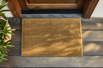 Front Door mat mockup to the house	