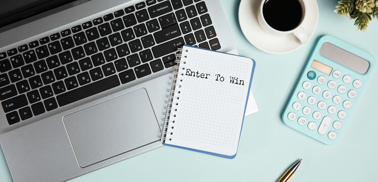 word writing text enter to win.