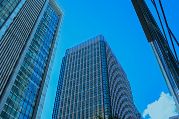 Obraz premium 高層ビル オフィス街