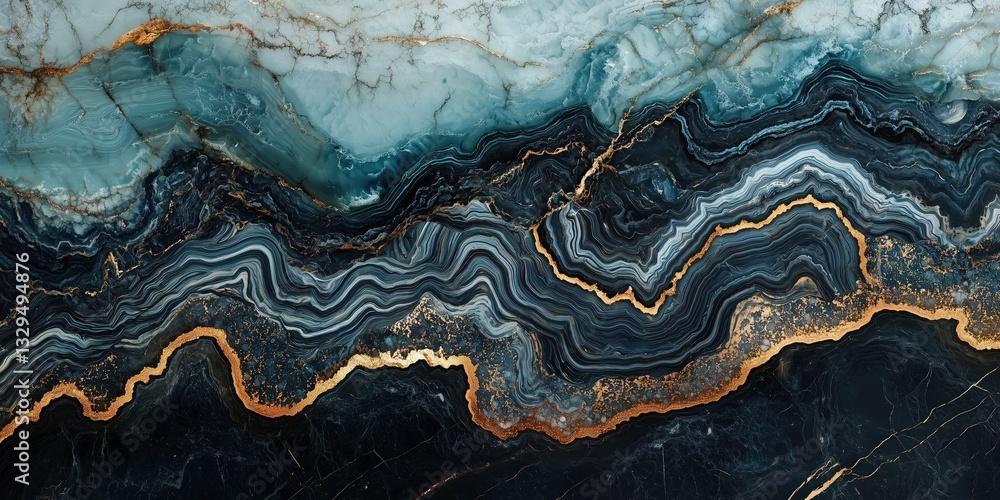 Poster abstract marble texture: a mesmerizing, close-up view of a marble surface with fluid patterns and el