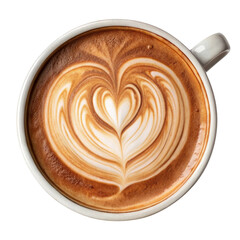 cup of coffee with heart shaped cookies