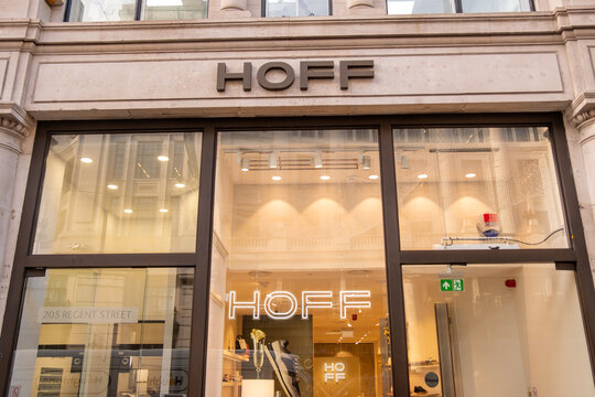 LONDON-  Hoff shop on Regent Street. High end shoe brand retailer