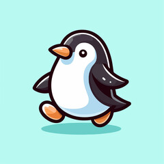 vector illustration of a penguin