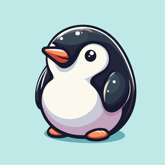 vector illustration of a penguin