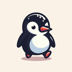 vector illustration of a penguin