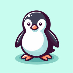 vector illustration of a penguin