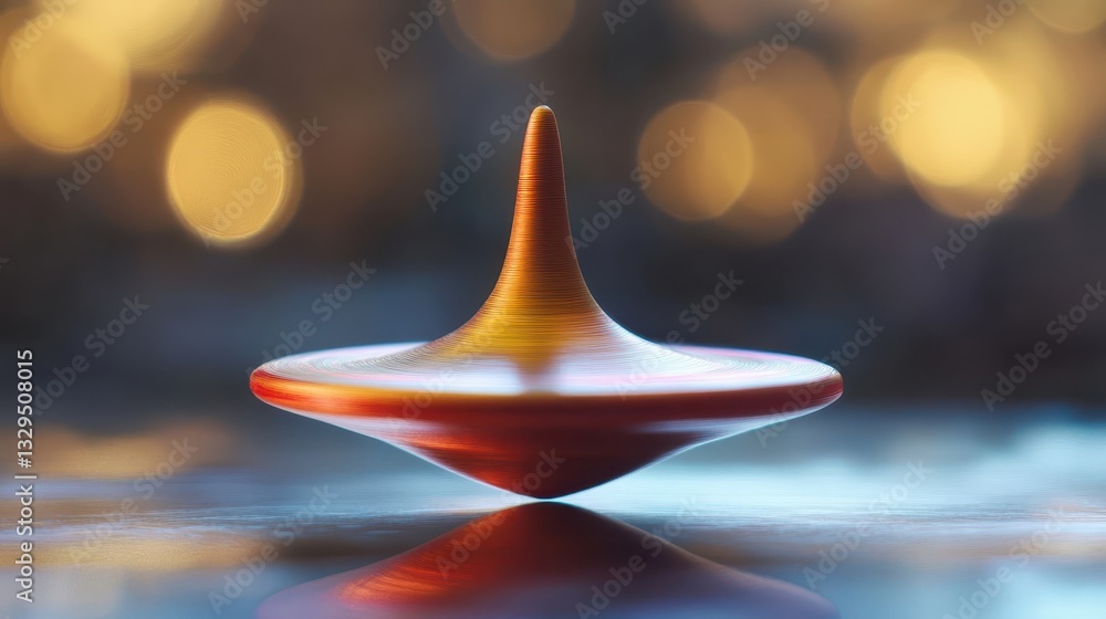 Poster a top spins effortlessly creating a blurry circular background effect