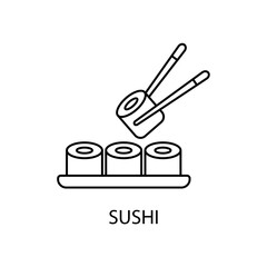 sushi icons  symbol vector elements for infographic web