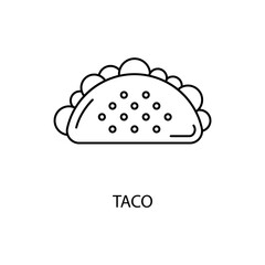 taco icons  symbol vector elements for infographic web