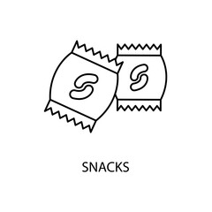 snacks icons  symbol vector elements for infographic web