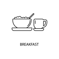 breakfast icons  symbol vector elements for infographic web