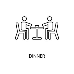 dinner icons  symbol vector elements for infographic web