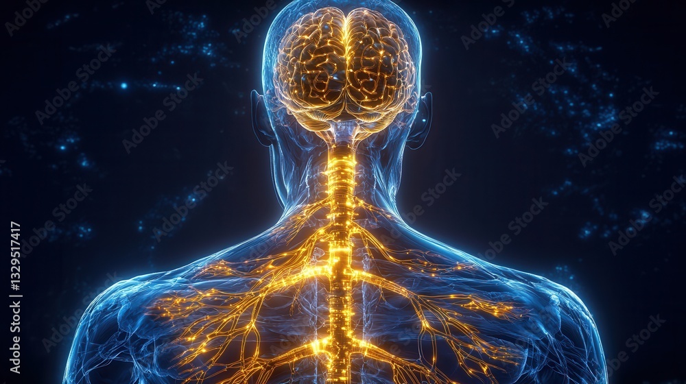 Aufkleber highly detailed and visually striking digital rendering of the intricate anatomy and interconnected 