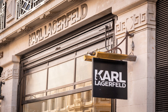 LONDON-  Karl Lagerfeld store on Regent Street. Fashion brand.