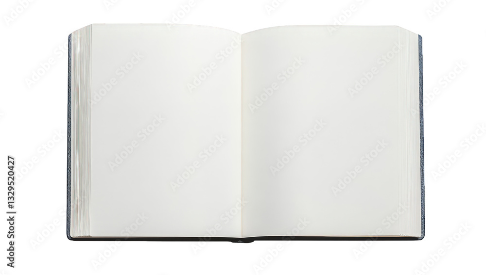 Poster an open book with blank pages symbolizing potential and creativity inviting thoughts ideas or storie