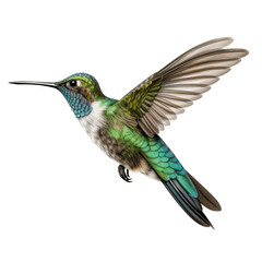 Realistic PNG of a Hummingbird &ndash; High-Quality Cutout on White Background