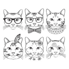 Coloring Cat Book Page Design. designed for kids to coloring Page and enjoy.