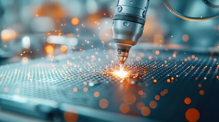 Precision Laser Cutting Machine in Action